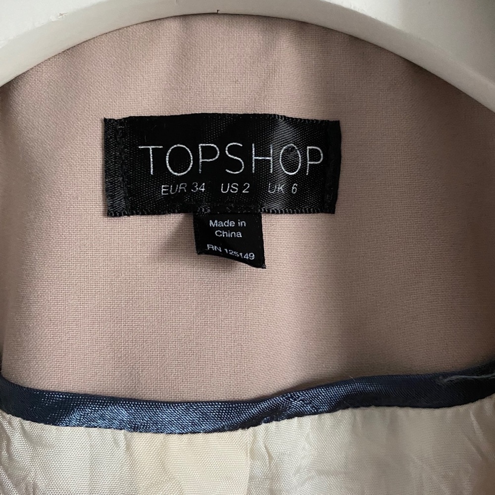 Topshop Blush Pink Blazer - Picture 3 of 5